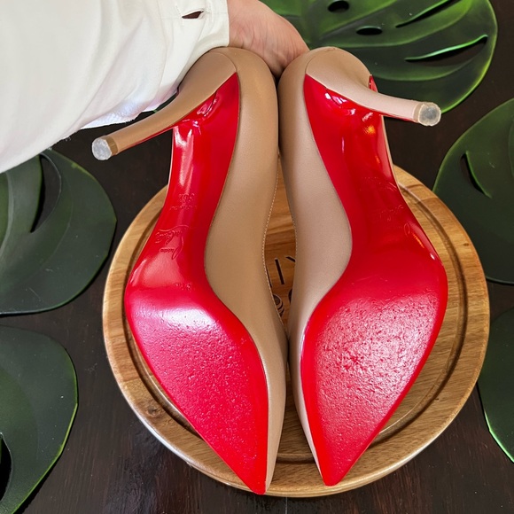 Christian Louboutin Tan Heels 👠 Size 36 1/2 - Picture 6 of 8